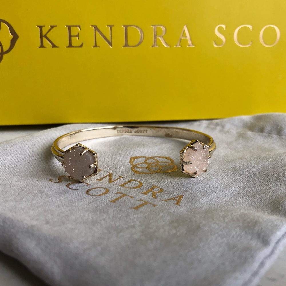 Kendra Scott iridescent drusy pinch cuff